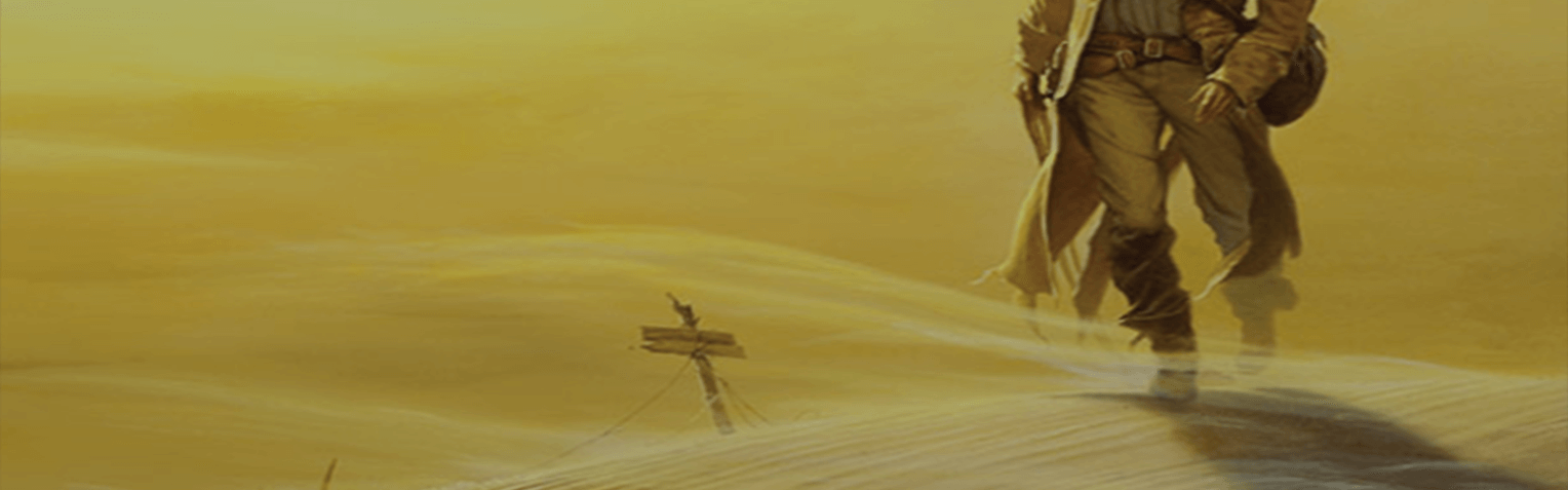 cowboy background in desert